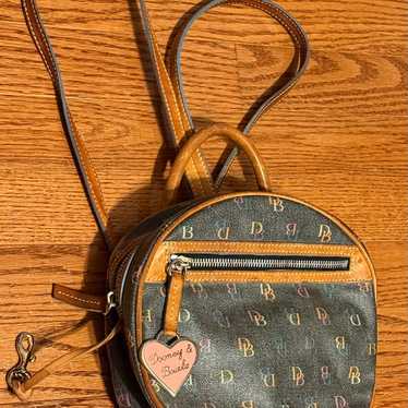 Dooney and Bourke Brown Multi Rainbow Backpack Ci… - image 1