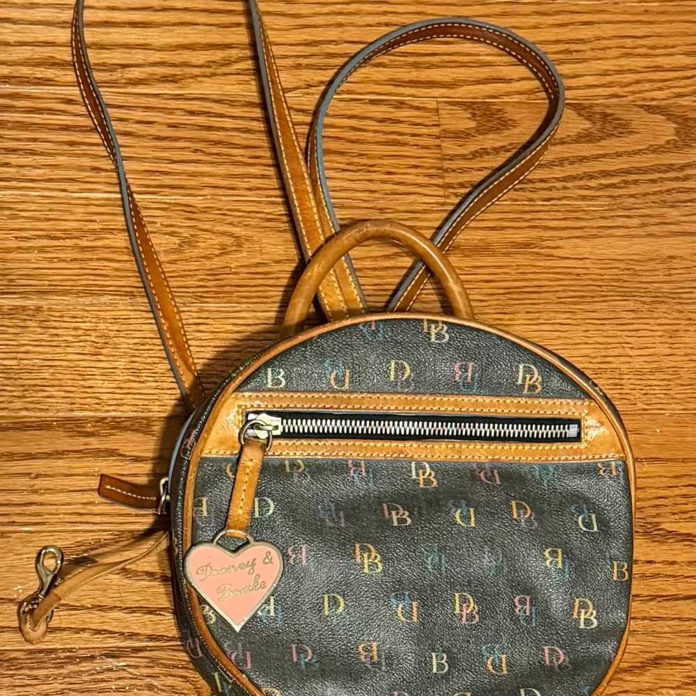 Dooney and Bourke Brown Multi Rainbow Backpack Ci… - image 3