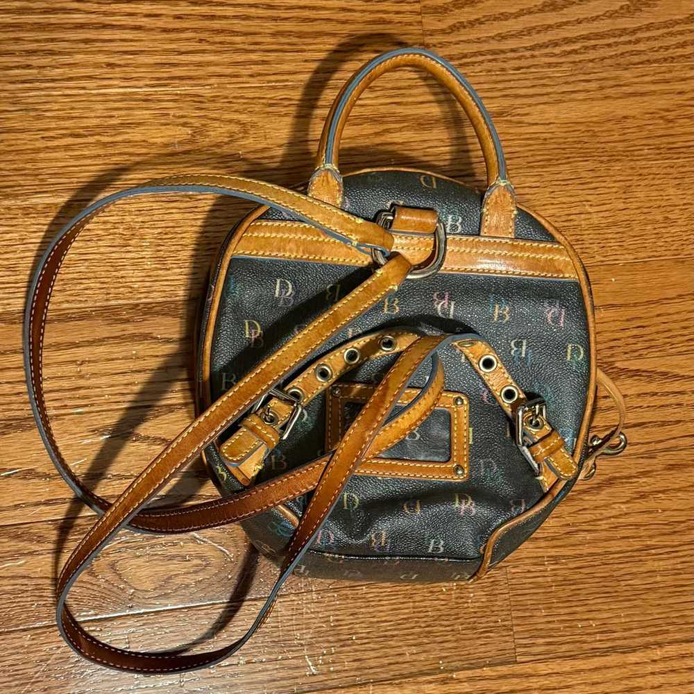 Dooney and Bourke Brown Multi Rainbow Backpack Ci… - image 4