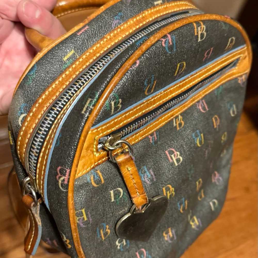 Dooney and Bourke Brown Multi Rainbow Backpack Ci… - image 5