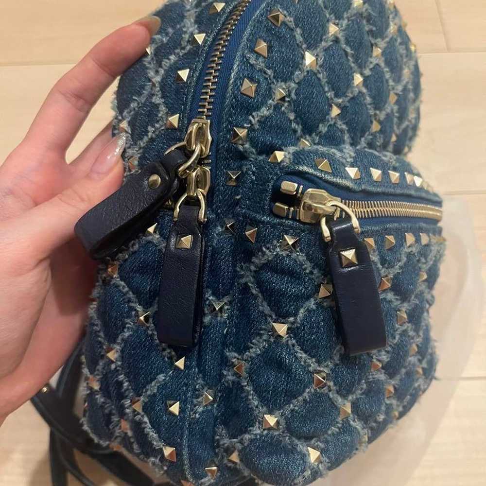 valentino Denim Backpack Valentino Rockstuds - image 5