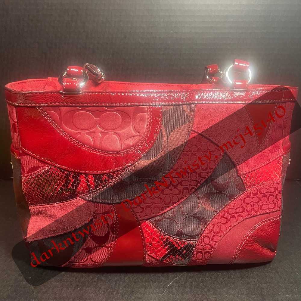 Beautiful Mixed Media Coach Signature Tote Gorgeo… - image 1