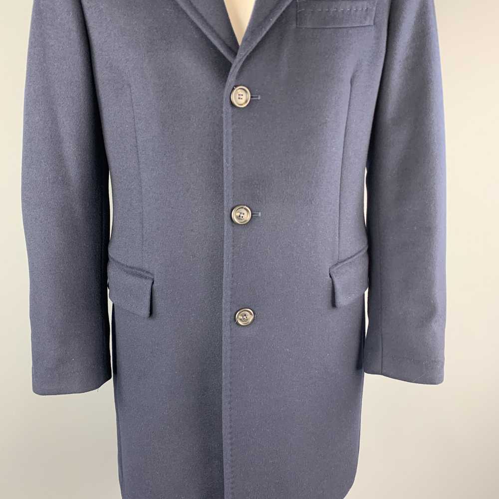 Benetton BENETTON Size L Navy Wool Blend Notch La… - image 3