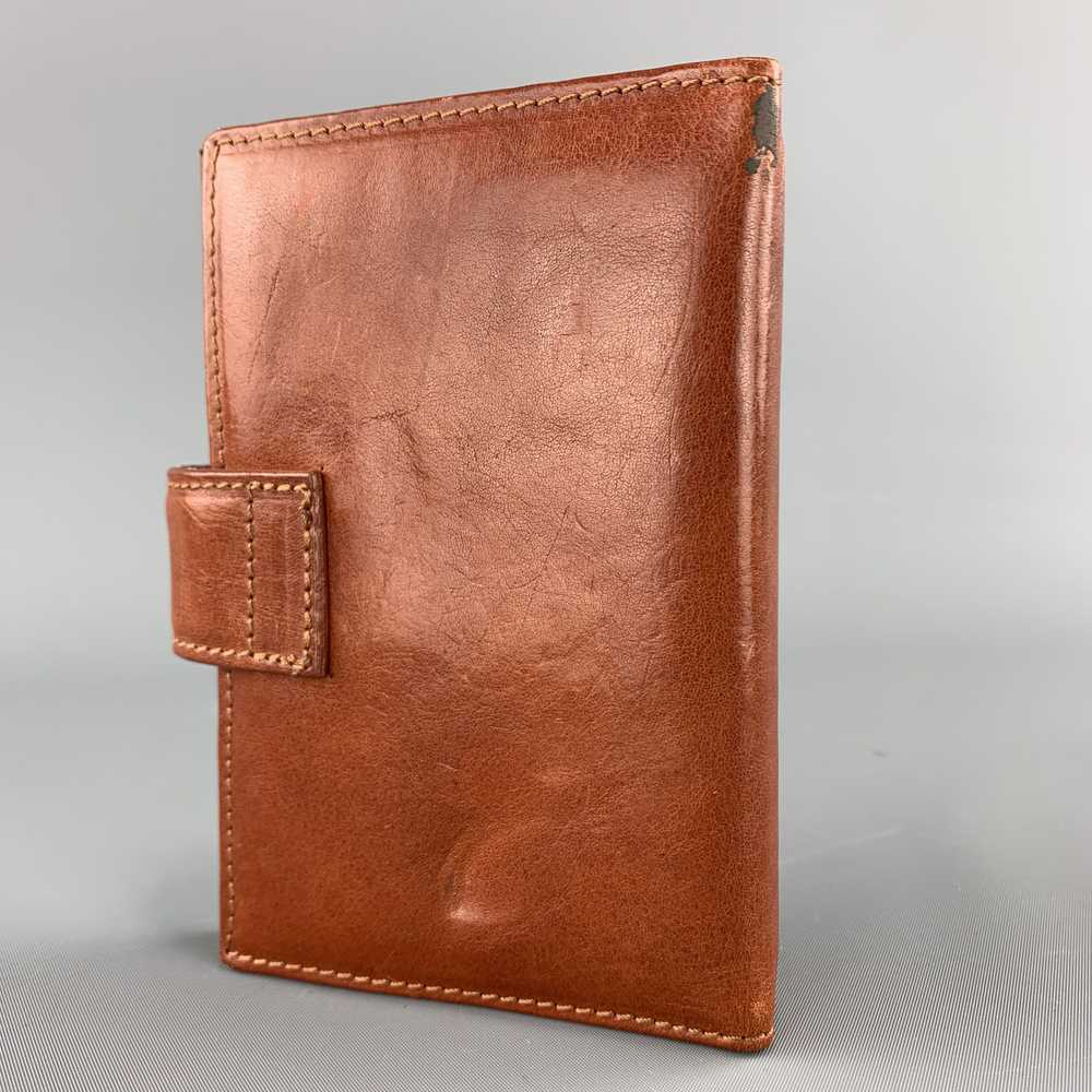 Designer CONTE MAX Tan Leather Phone Contacts Book - image 4