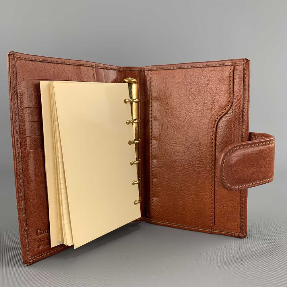 Designer CONTE MAX Tan Leather Phone Contacts Book - image 7