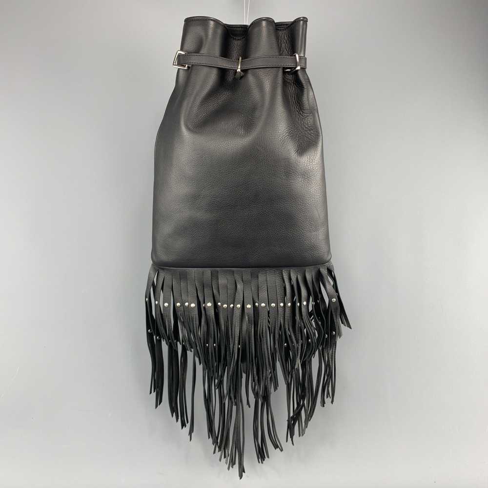 Roberto Cavalli ROBERTO CAVALLI Black Leather Stu… - image 1