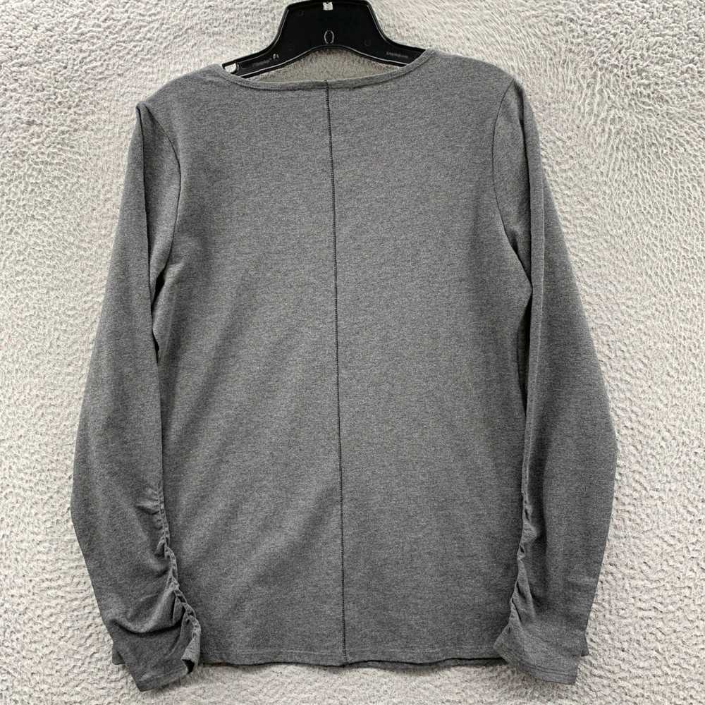 Habitat Gray Long Sleeve Small Top Women's Blouse… - image 2