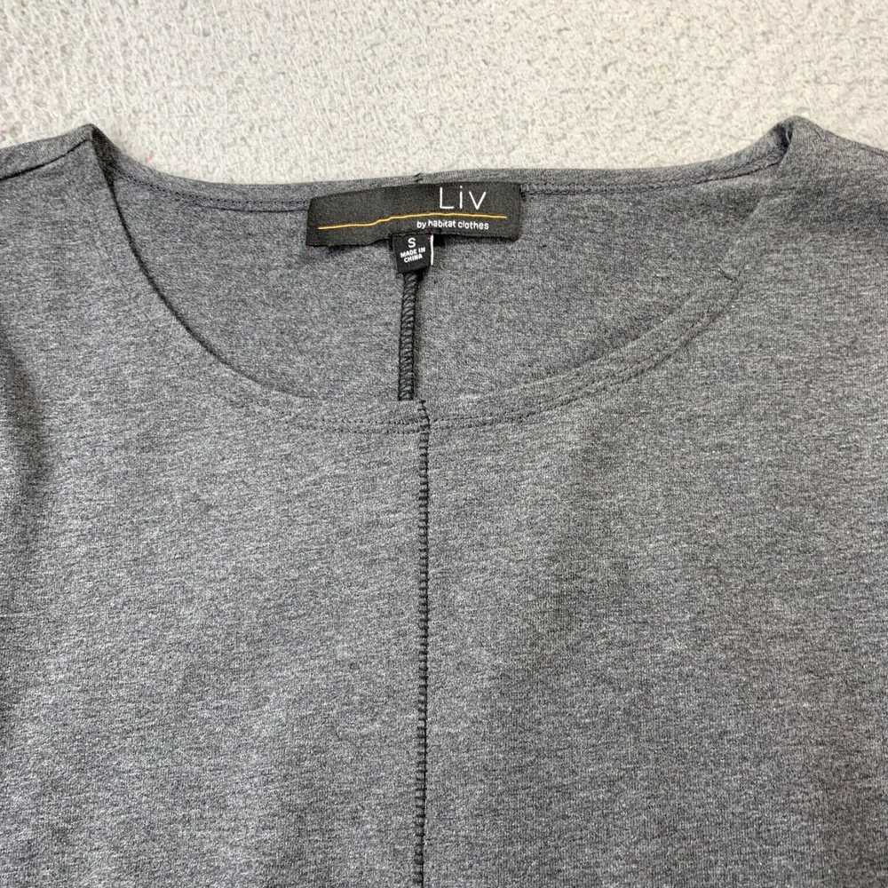 Habitat Gray Long Sleeve Small Top Women's Blouse… - image 5