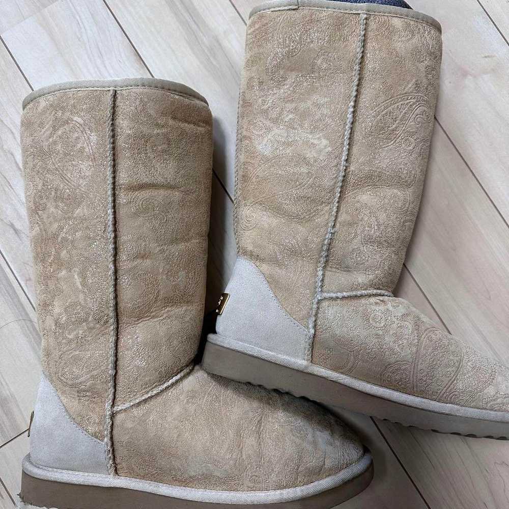 UGG Sheepskin Boots Beige Long Agnès - image 1