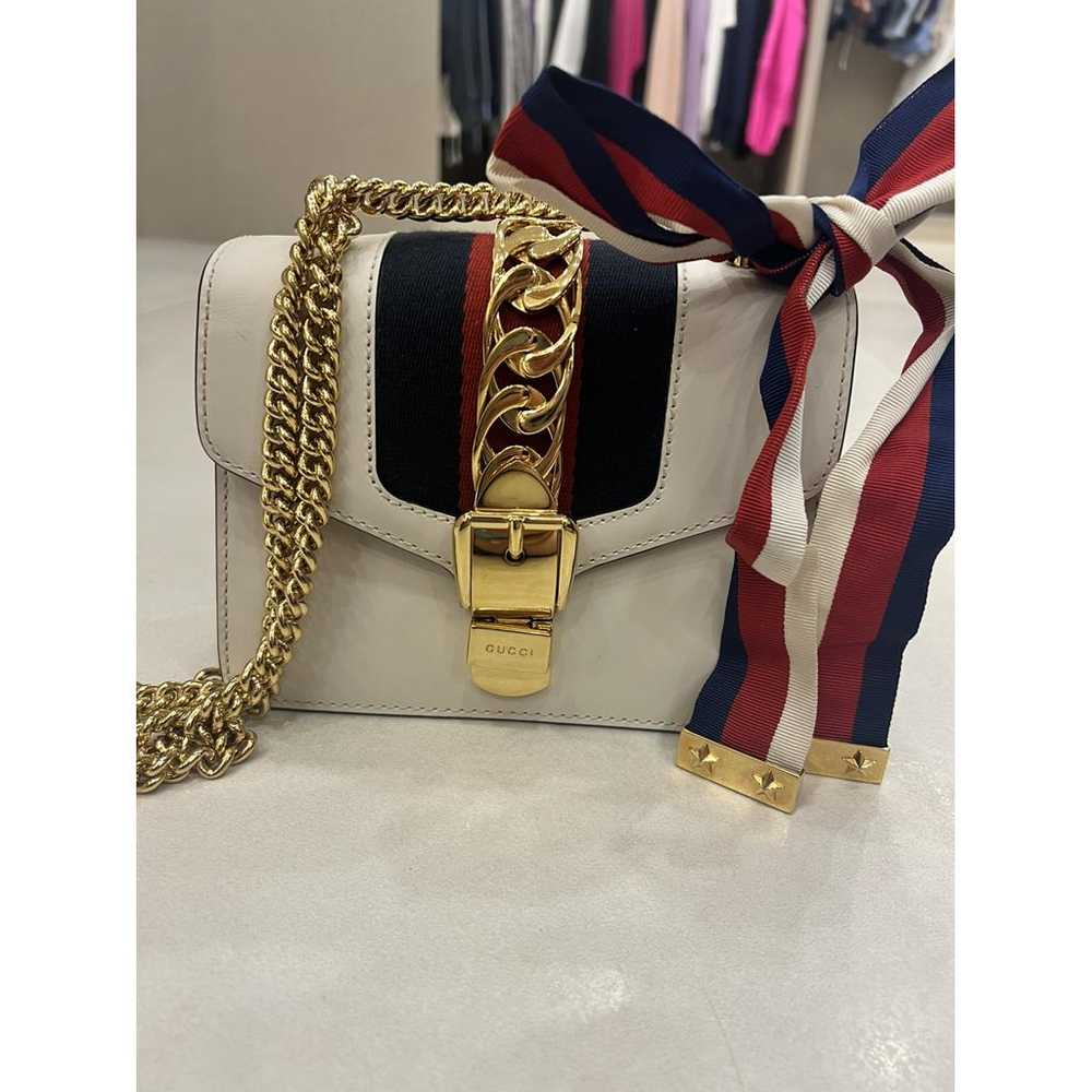 Gucci Sylvie Flap Chain leather crossbody bag - image 2