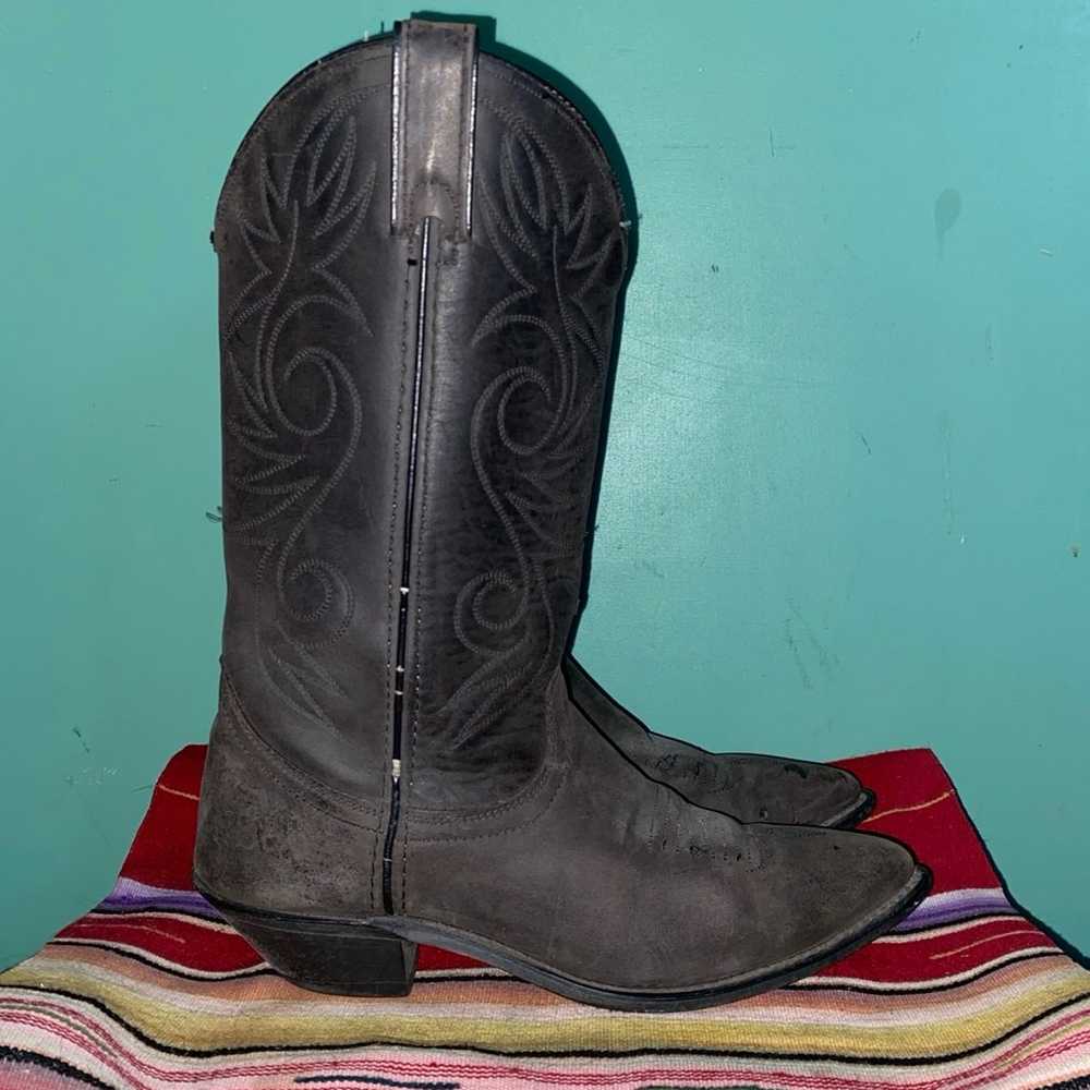 Vintage Dingo Cowboy Western Black Leather Pointy… - image 3