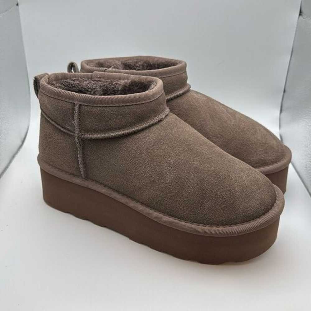 CUSHIONAIRE Cozy Women’s Platform Ankle Boots  Ge… - image 1