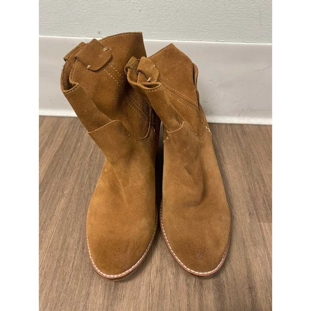 Dolce Vita Slouchy Suede Ankle Boots Sz 8.5 - image 3