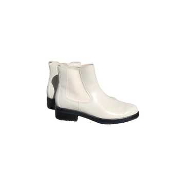 Everlane White/Ivory Leather Boots low ankle fall… - image 1