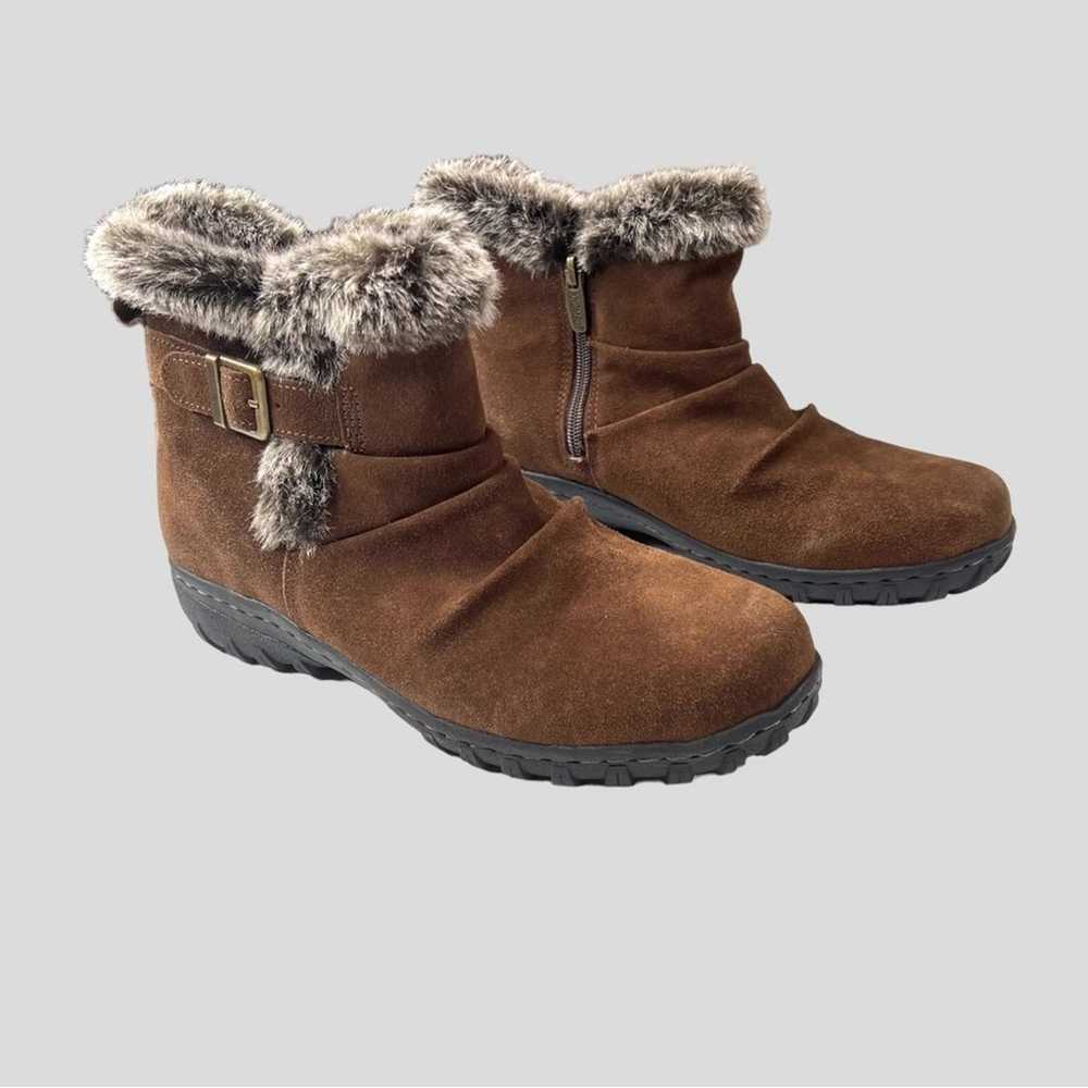 Khombu Size 9 Lindsey All-Weather Faux Fur Suede … - image 4