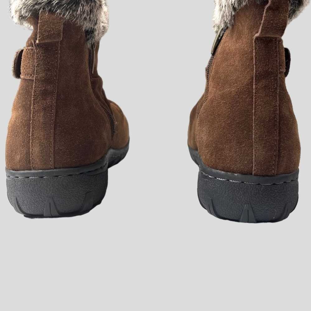 Khombu Size 9 Lindsey All-Weather Faux Fur Suede … - image 8