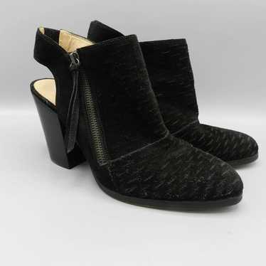 Gunmetal Devyn Booties Size 9.5 Black Suede Leath… - image 1