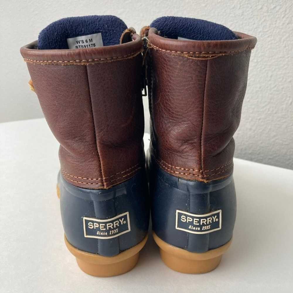 Sperry Top Sider Saltwater Duck Boot - Brown Blue… - image 10