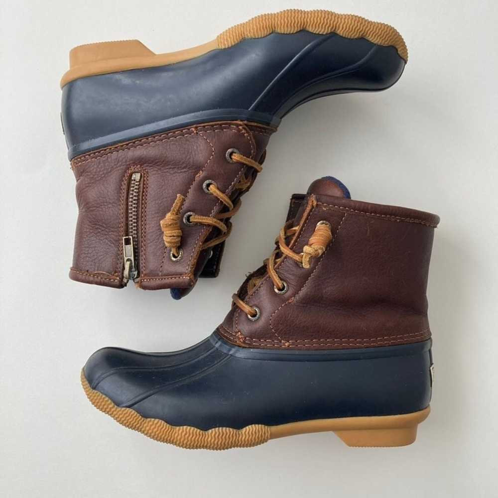 Sperry Top Sider Saltwater Duck Boot - Brown Blue… - image 11