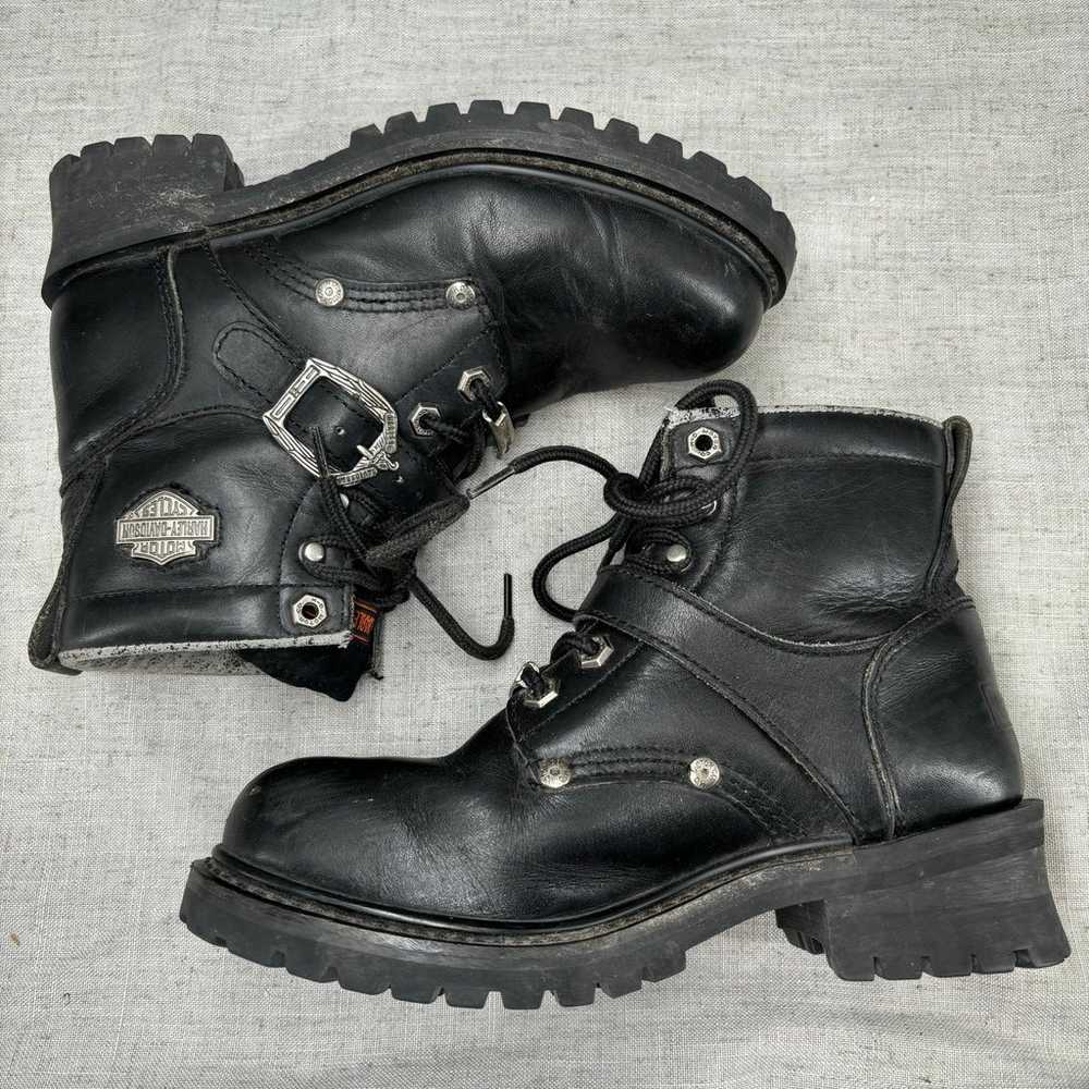 Harley-Davidson Faded Glory Boots Black Leather M… - image 10