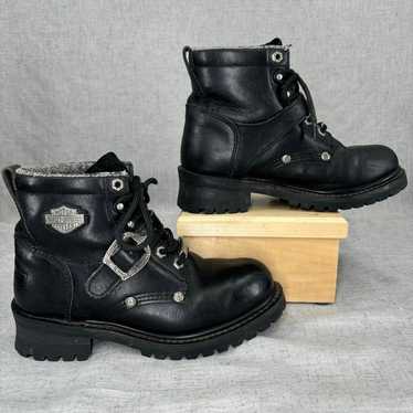 Harley-Davidson Faded Glory Boots Black Leather M… - image 1