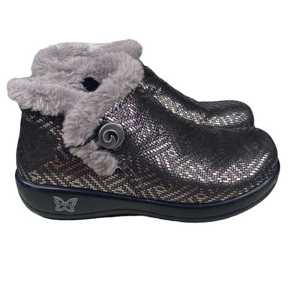 Alegria Women’s Meri Pewter Dazzler Faux Fur Line… - image 1