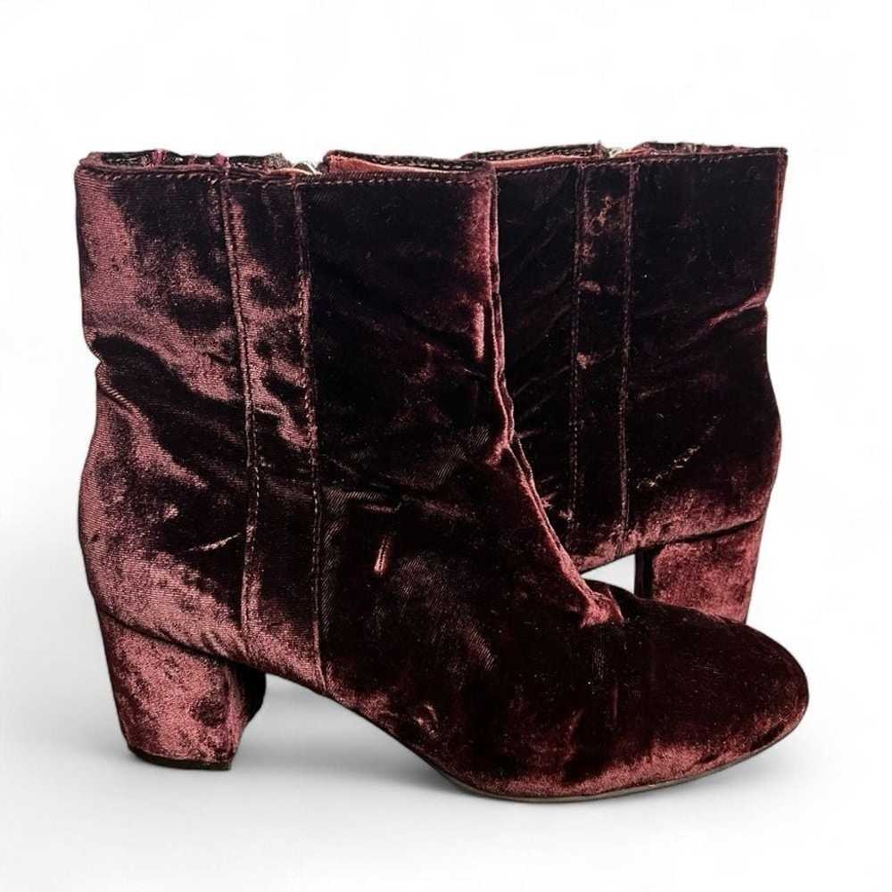 Earth - Women's Sparta Burgundy Crushed Velvet An… - image 1