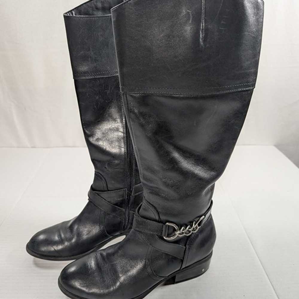 Ralph Lauren Leather Knee Boots Size 7  Menna - image 2