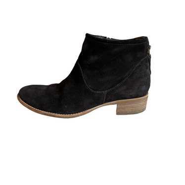 Paul Green Black Suede Low Ankle Boots Booties 6 - image 1