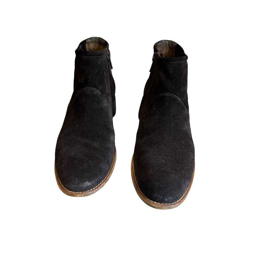 Paul Green Black Suede Low Ankle Boots Booties 6 - image 3