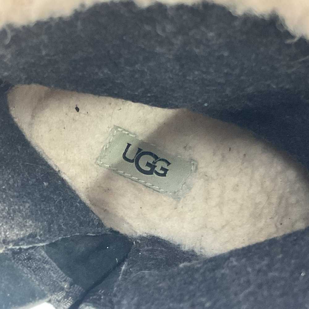 Ugg Lorna Black Leather waterproof Buckle Booties… - image 7