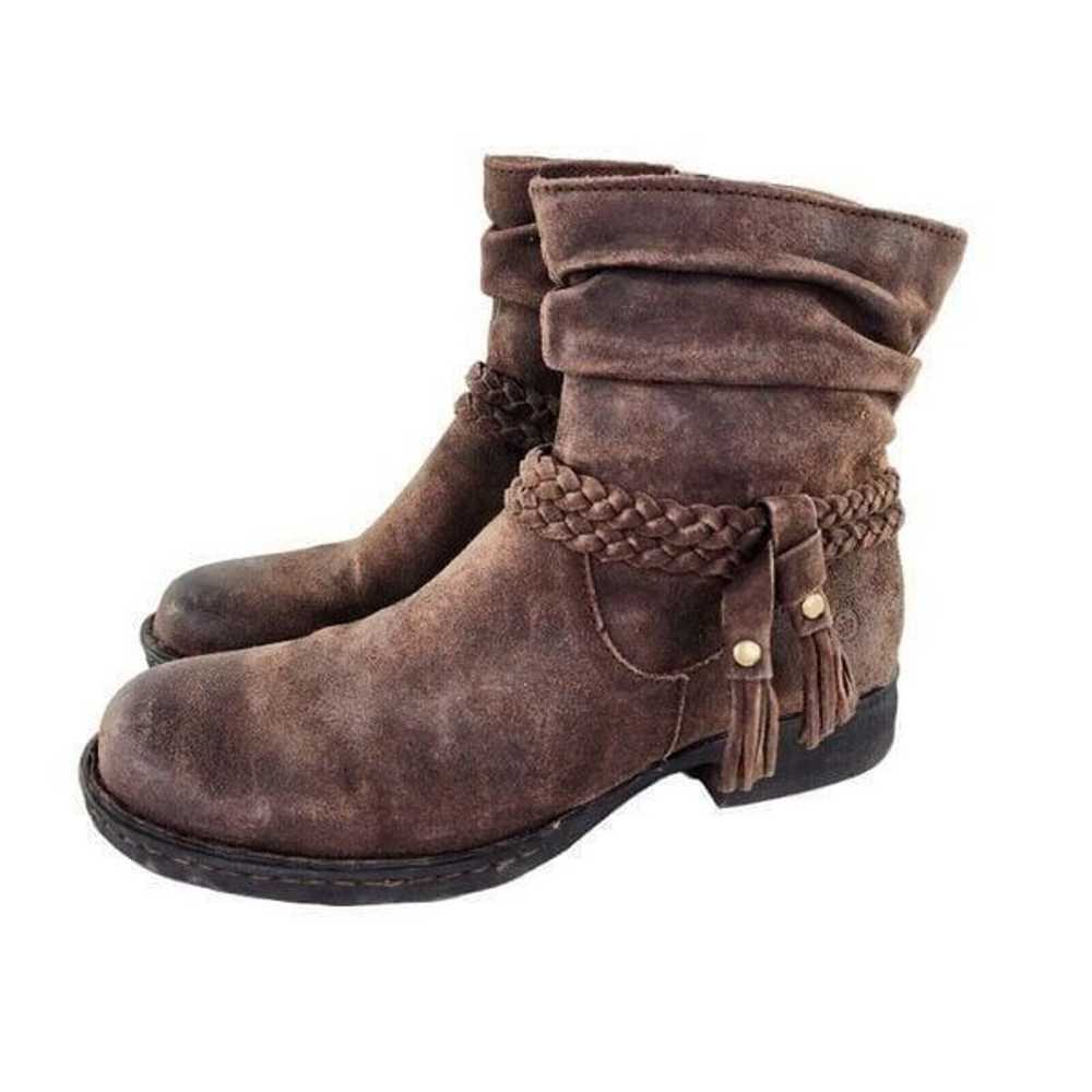 Born Women's Ouvea Brown Suede Booties US 8 M Sid… - image 1