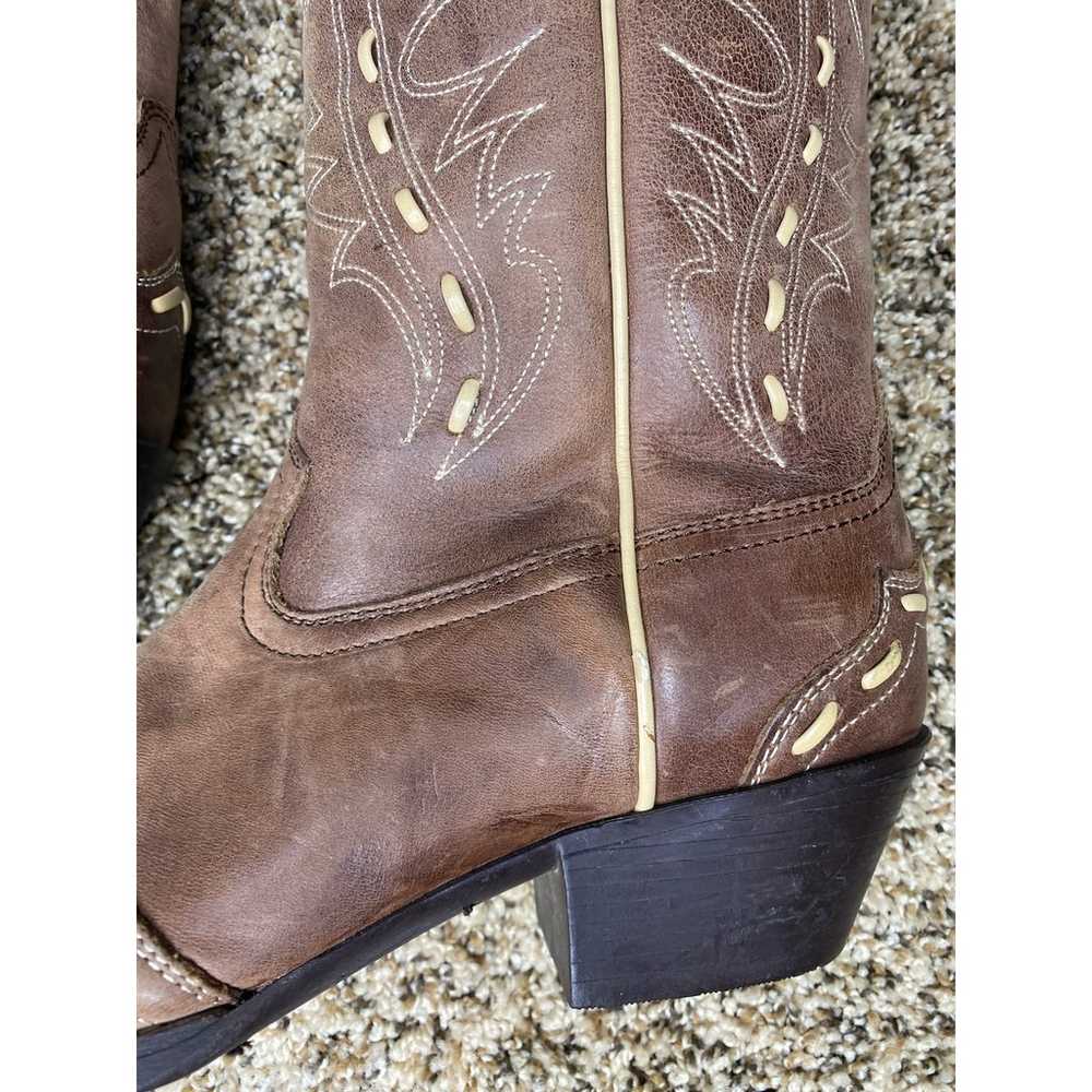 Women's Ariat Heritage pointed 10004738 brown cow… - image 3