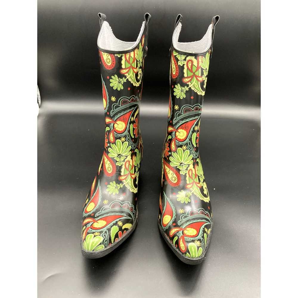 Nomad Rain/Garden Cowboy Boots, Women's Size 10/E… - image 2