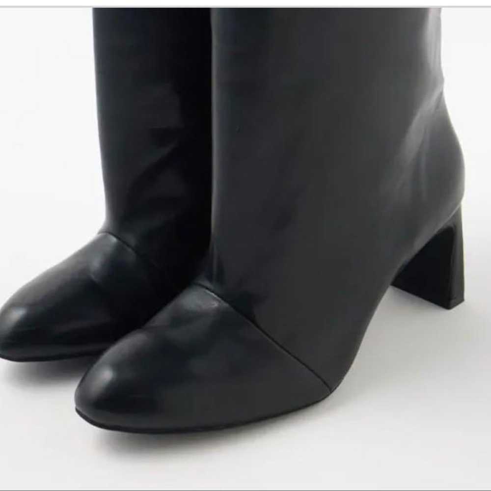 Moussy Straight Long Boots Black Size M - image 5