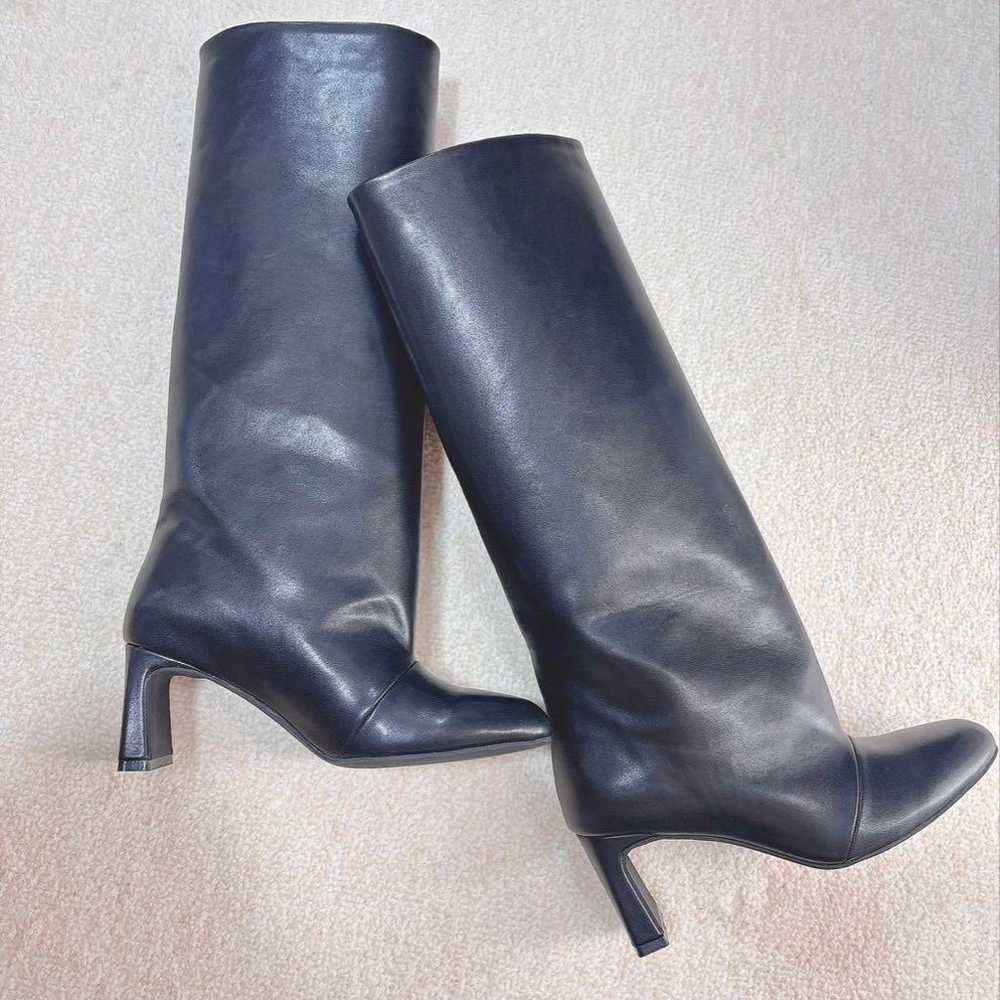 Moussy Straight Long Boots Black Size M - image 6