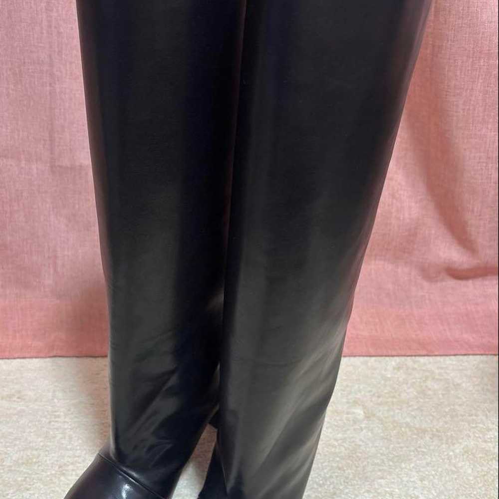 Moussy Straight Long Boots Black Size M - image 7