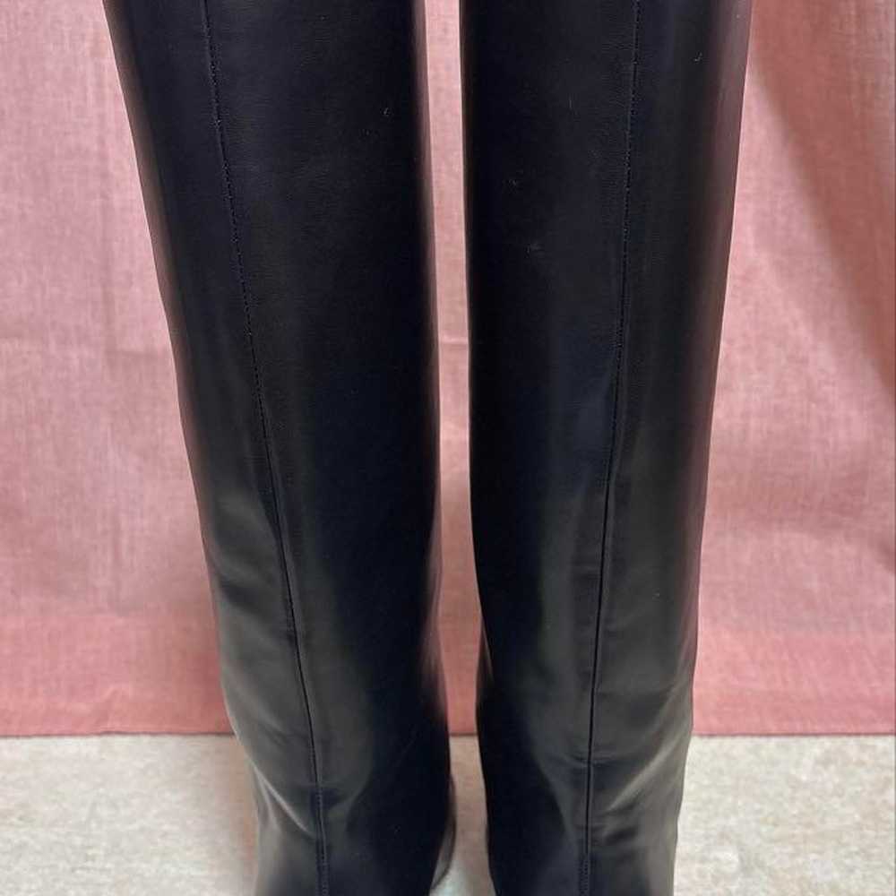 Moussy Straight Long Boots Black Size M - image 8