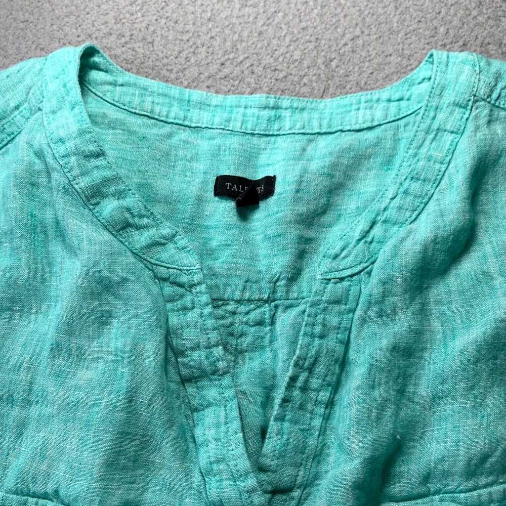 Talbots Womens Extra Large Linen Long Sleeve Butt… - image 6