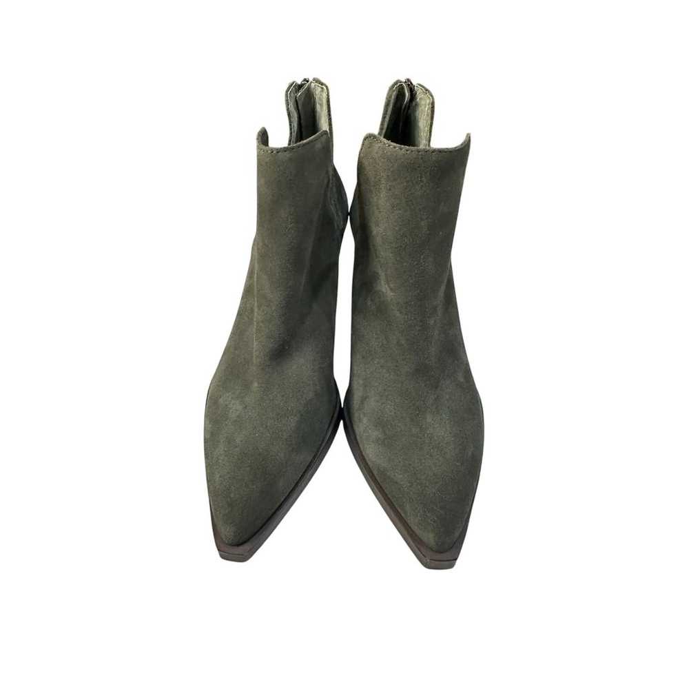 Vince Camuto Gidgeta Suede Bootie Size 6.5 Olive … - image 2