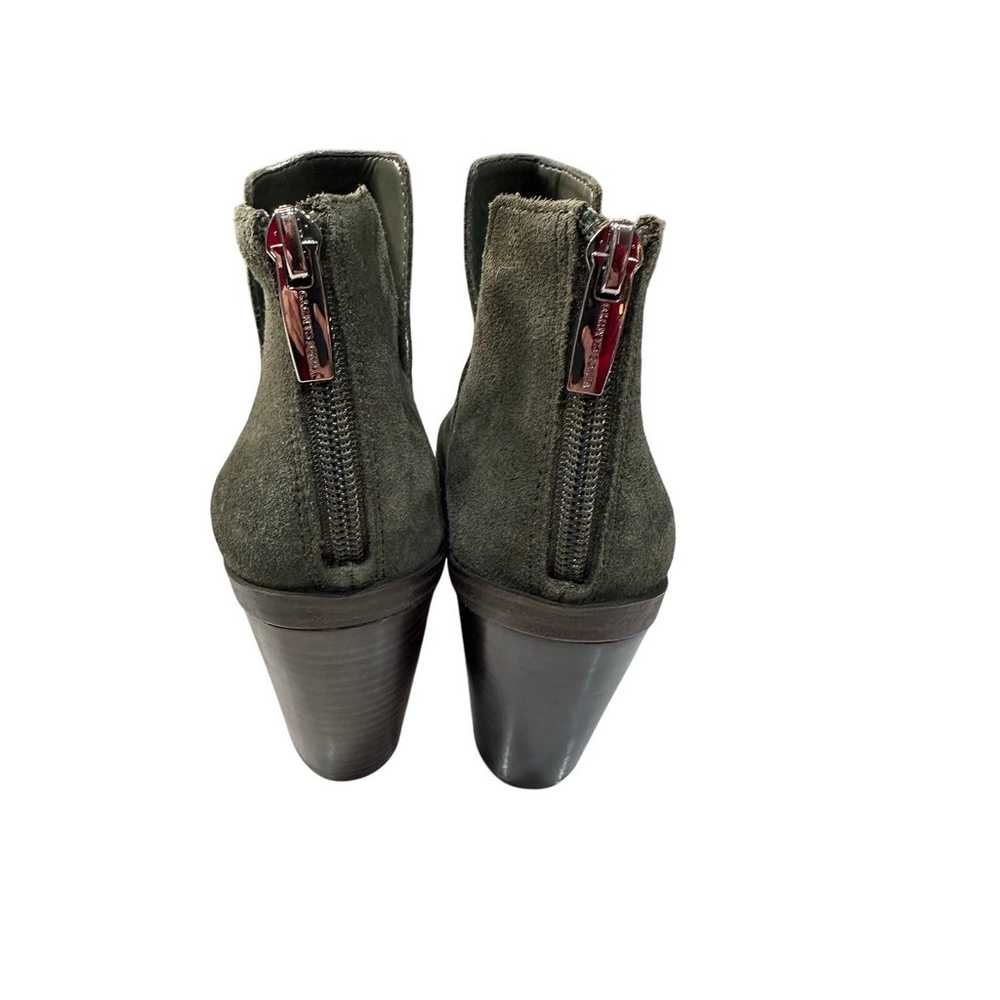 Vince Camuto Gidgeta Suede Bootie Size 6.5 Olive … - image 7