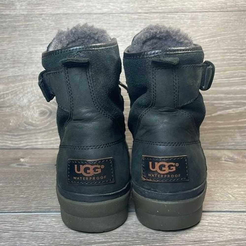 Ugg Cecile Black Leather Lace Women’s Sz 8 Warm S… - image 4