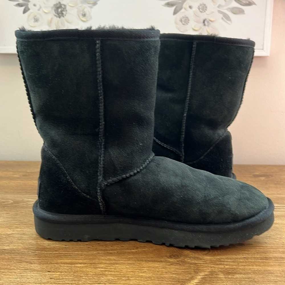 Ugg Classic Short II in Black Suede with Minnie M… - image 11