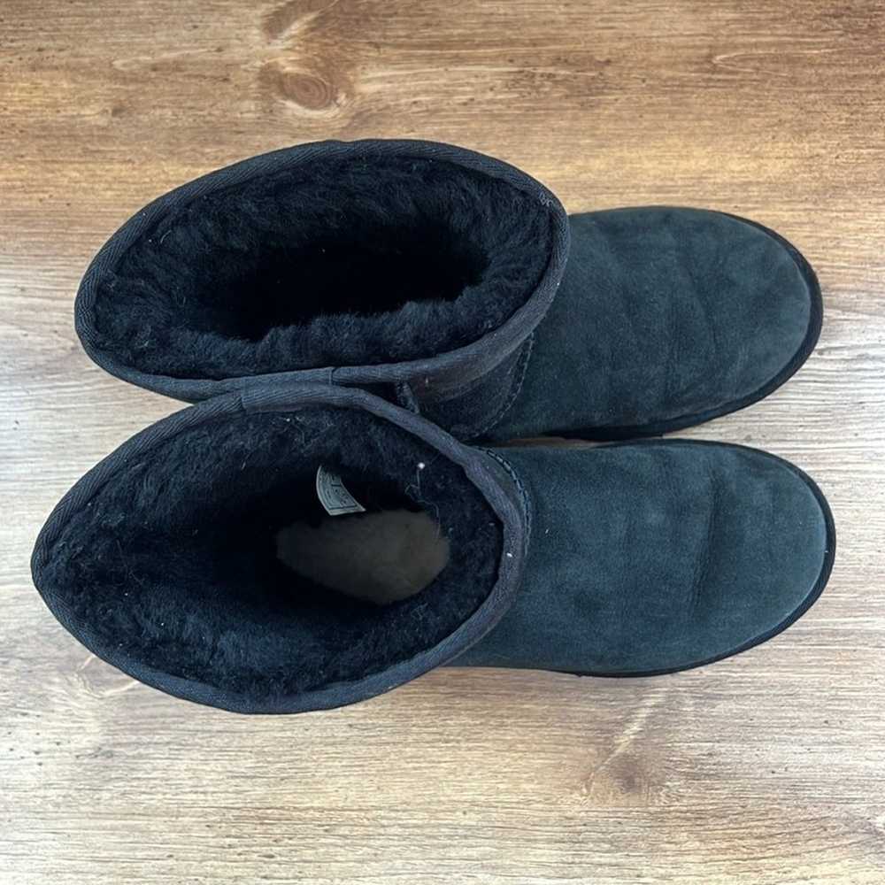 Ugg Classic Short II in Black Suede with Minnie M… - image 8