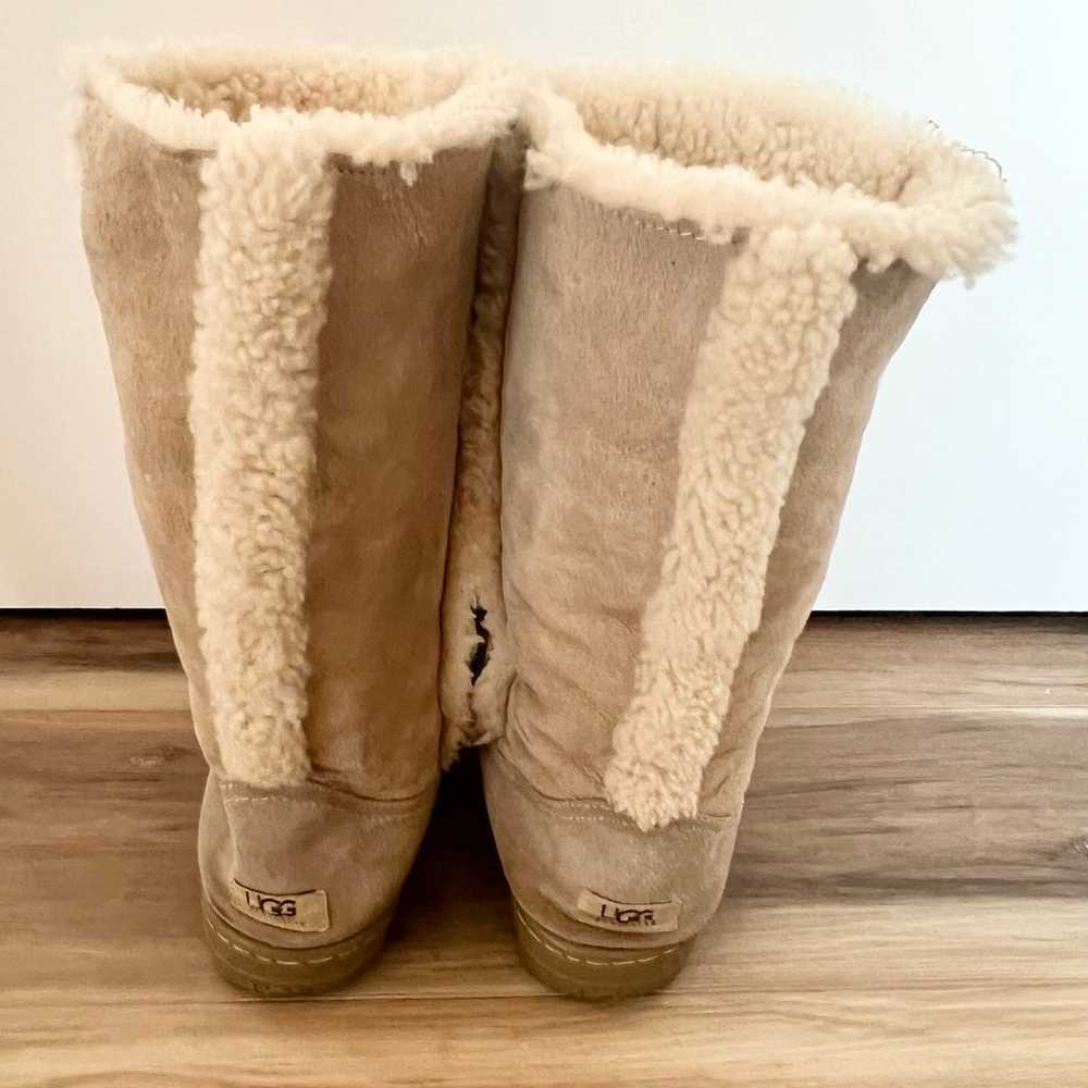 Womens Tan Sundance Sunburst Sherpa Ugg Boots Sho… - image 3