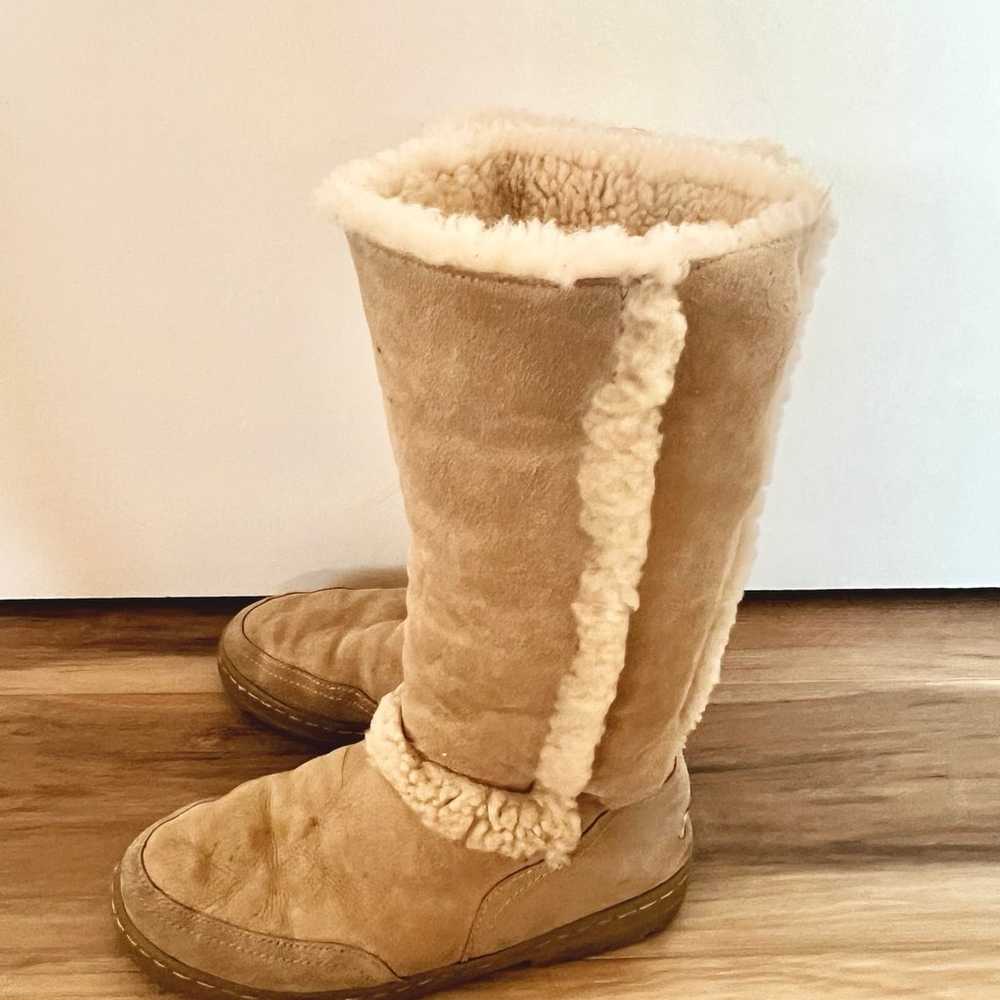 Womens Tan Sundance Sunburst Sherpa Ugg Boots Sho… - image 4