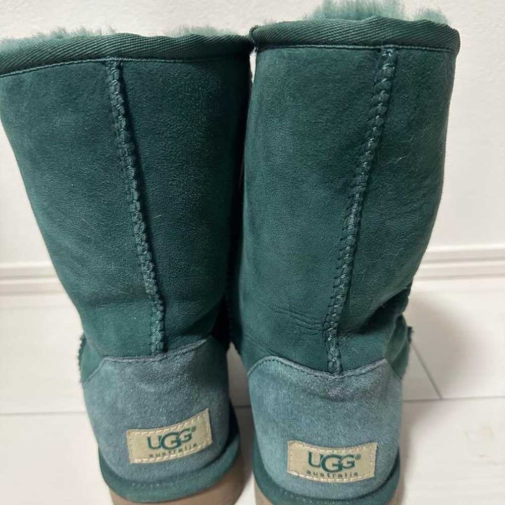 Rare Color UGG Sheepskin Boots Green - image 2