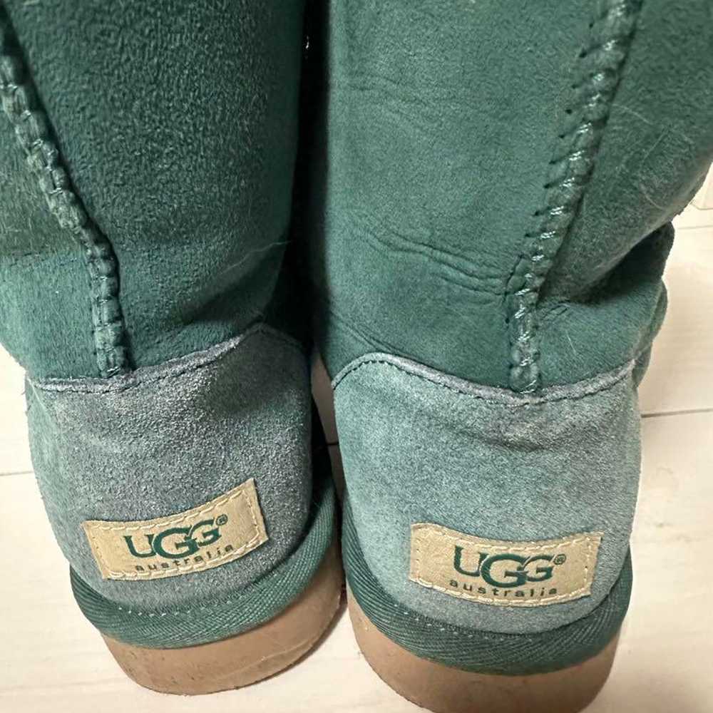 Rare Color UGG Sheepskin Boots Green - image 3