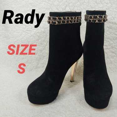 Rady Lady Short Boots Booties Suede High Heels Bl… - image 1