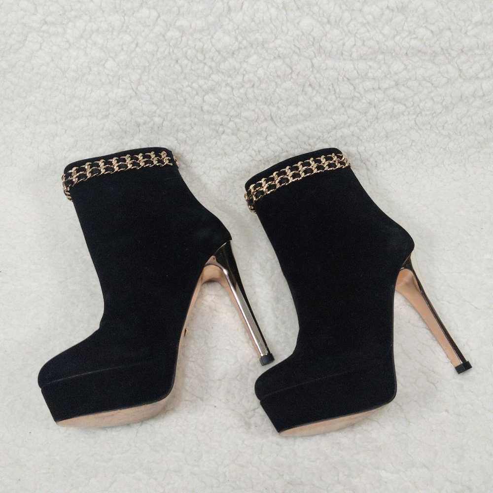 Rady Lady Short Boots Booties Suede High Heels Bl… - image 2